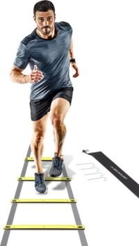 Dunlop Loopladder- 4 Meter - Verstelbaar - Verlengbaar - met Haringen en Opbergzak