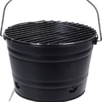 Barbecue emmer - 27 cm - Zwart