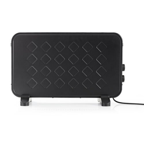 Nedis Elektrische Convectorkachel - Instelbare thermostaat – 2000W – Zwart