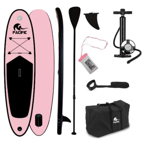 Pacific Special Edition Sup Board met GRATIS Waterproof telefoonhoesje - Extra Stevig - 285 cm - Tot 100 kg - Roze