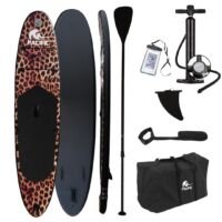 Pacific Special Edition Sup Board -Panterprint zwart - 305 cm - Opblaasbaar