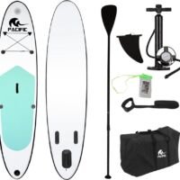 Pacific -SUP Board - GRATIS Waterproof Telefoonhoesje - 305 cm - Tot 100 kg - Wit/Groen