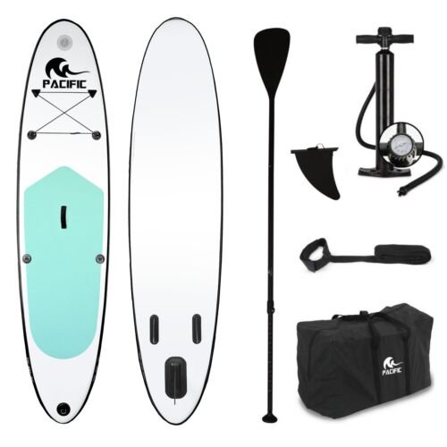 Pacific Special Edition Sup Board - 305 cm - Tot 100 kg -  Wit/Groen