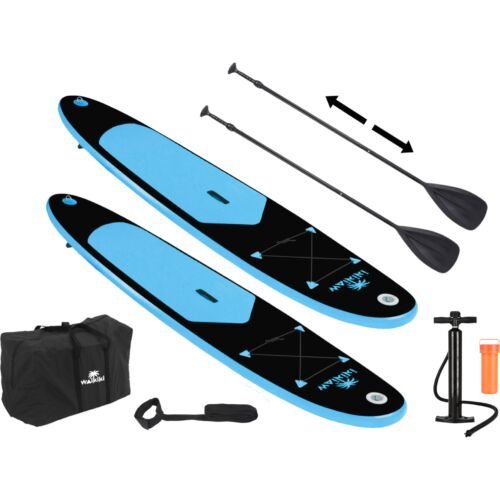 DUOSET! Pacific 6-delige Sup board set - 285cm - Premium Versie - Opblaasbare Paddle Board - Stevige kwaliteit - Max. 100kg