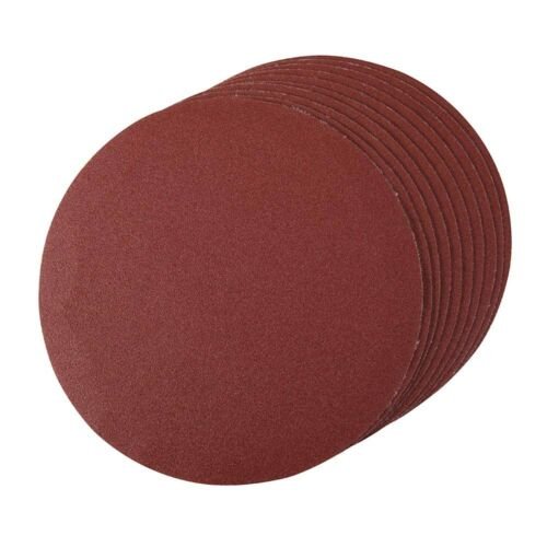 Silverline Klittenband Schuurschijven 180 mm. - 120 Korrel - 10 stuks
