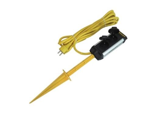 Stanley Buitenstopcontact - 2-Voudig- IP44 - Penaarde - Op grondpen