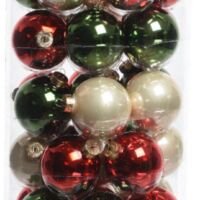 Decosis Kerstballen Mix - 49 stuks - ø 6cm - Glas - Rood & Groen