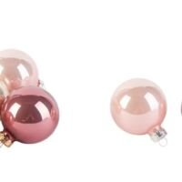 Decoris - Kerstballen Mix van 49 Stuks - Roze