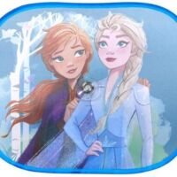 Set van 2x stuks Disney Frozen auto zonneschermen 44 x 36 cm - Autozonneschermen Anna en Elsa voor kinderen