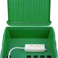 Dribox waterdichte kabelverdeelbox voor buiten - IP55 - 33 x 23 x 14 cm - Groen