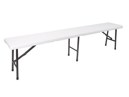 Perel Vouwbank - Klapbank - Bierbank - 180 x 25 x 43 cm - Wit