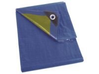 Perel Dekzeil - 5x6 Meter -  INCL 22 Ringen- Blauw