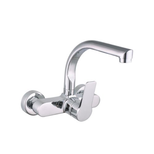 EDM Keukenkraan Eengreeps Lage Uitloop - Chroom - 21x16