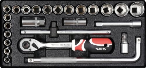 YATO Ratelsleutel set 1/2" en accessoires - 25 stuks