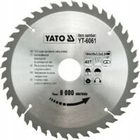 YATO Cirkelzaagblad Ø184 mm - 40 T - binnendiameter 30 mm