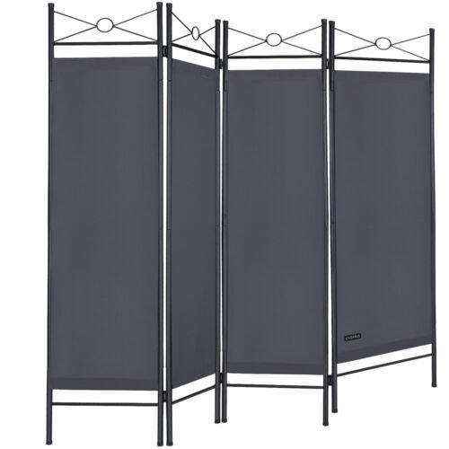 Casaria Kamerscherm-  ruimteverdeler-  antraciet  -180x163cm