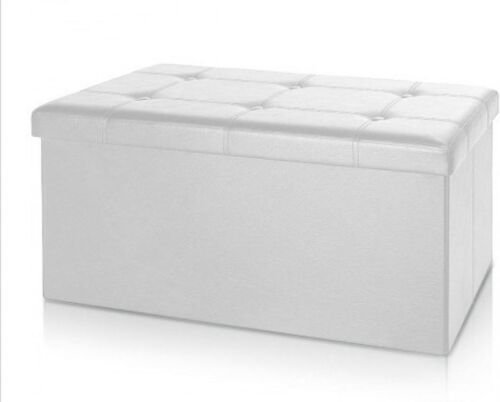 Casaria 2-in-1 Zitbank 80cm met opbergruimte Wit