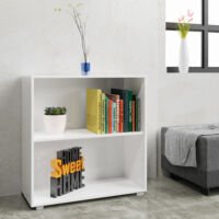 Casaria Boekenkast "Vela" Wit - 2 planken