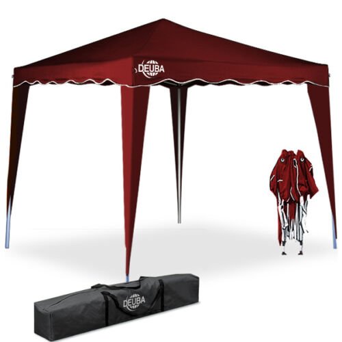 Casaria Vouwpaviljoen. party tent  Capri - Popup donkerrood3x3m