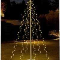 Pro Garden - Vlaggenmast verlichting - 360 LED's - Waterdicht - 8 meter - Warm wit