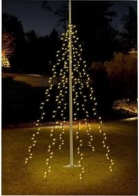 Pro Garden - Vlaggenmast verlichting - 360 LED's - Waterdicht - 8 meter - Warm wit