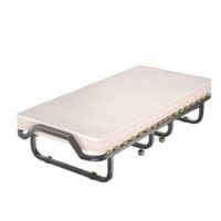 Coast Vouwbed - Logeerbed - Met Matras - Inklapbaar en Rijdbaar - 190 x 80 x 33 cm - Zwart/Grijs