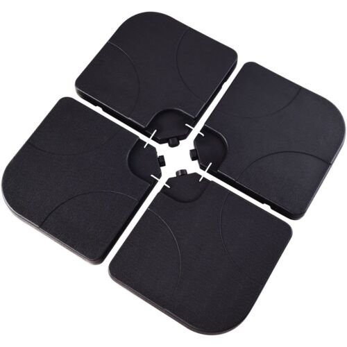 Coast 4-Delige Parasolvoet  Set Basis Zwart