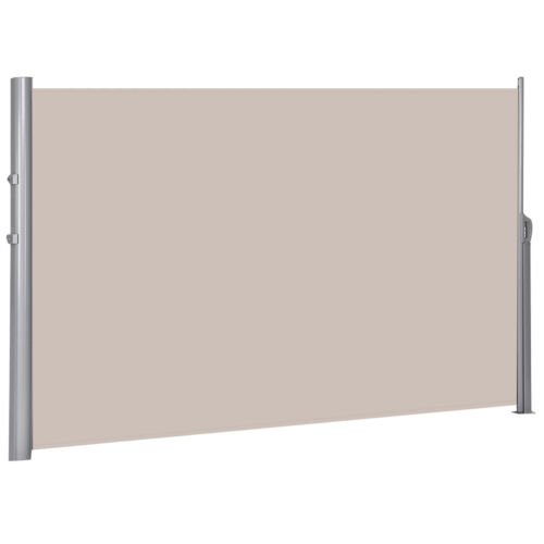Coast Aluminium Zon- en Windscherm Uitschuifbaar Opvouwbaar Privacyscherm 300 x 180 cm Beige