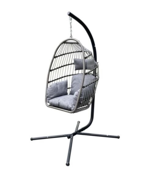 Garten Hangstoel Nizza - Incl Kussenset - Staal - Max. 100KG - 100x112x194cm