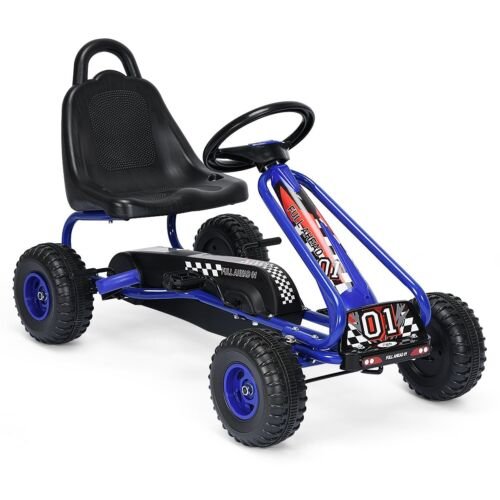 Coast Kart Go Pedaalwagen 30kg Pedaalvoertuig Met Handrem - 3-6 jaar - Blauw