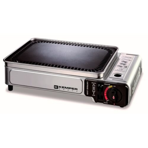 Kemper - Draagbare gasbarbecue met instelbare vermogen - Smart Grill - 34 x 25 cm