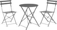 Pro Garden 3-delige Bistroset - Antraciet - Staal