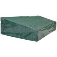 Kingsleeve Tuinmeubelhoes - Beschermhoes - Weerbestendig -197x68x32/62cm - Groen