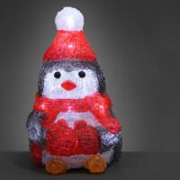 DBA Pinguin LED Figuur - Op Batterijen - 15x11x18-5Cm