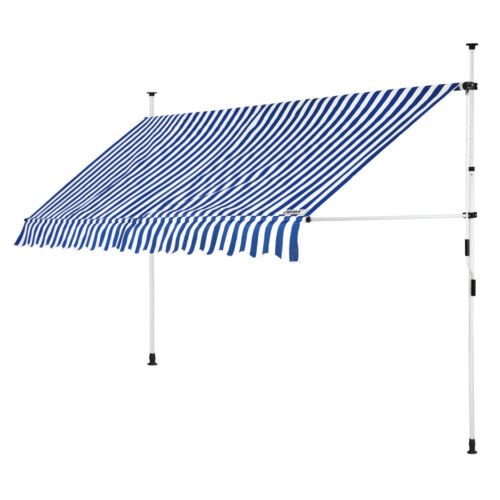 Detex klem luifel blauw/wit 400cm