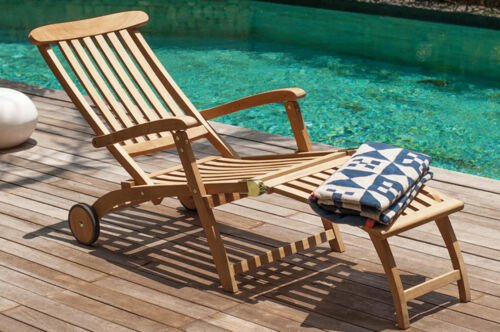 Garland Ligstoel 100% Teak opvouwbaar