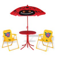 Spielwerk Kinder tuinset kever- 2 stoelen 1 tafel met parasol