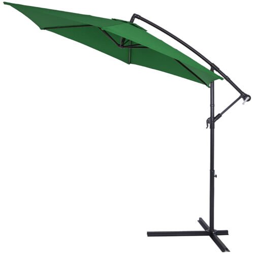 Kingsleeve Parasol Aluminium Ø 300cm groen met UV-bescherming 40+