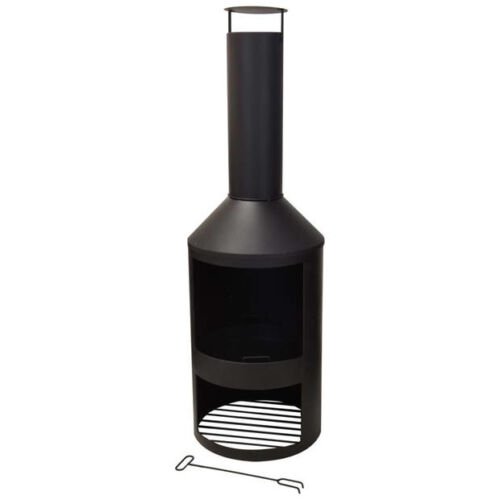 Pro Garden Tuinhaard Sfeerhaard Staal - 134cm-  Zwart