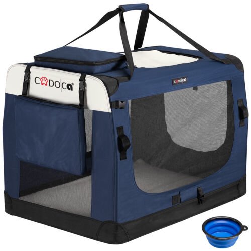 Hondentransportbox blauw XXL 92x64x64cm
