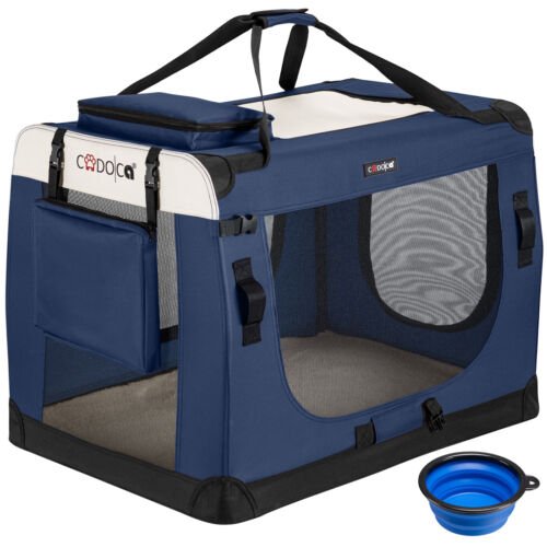 Hondentransportbox Blauw XL 82x59x59cm