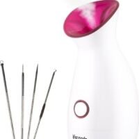 LifeGoods - Gezichtssauna en Gezichtsstomer - met 4-delig Blackhead Remover Set