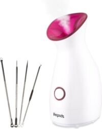 LifeGoods - Gezichtssauna en Gezichtsstomer - met 4-delig Blackhead Remover Set