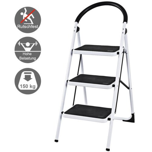 Coast Ladder 3 Treden Opvouwbaar ontwerp Anti-slip - 108x47x65cm