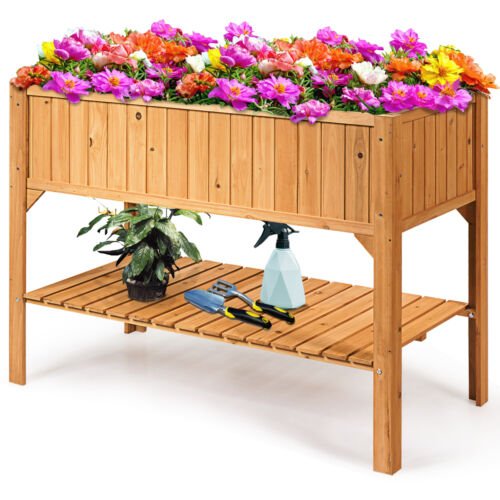 Coast Verhoogde Plantenbak met Plank 119 x 57 x 90 cm Hout