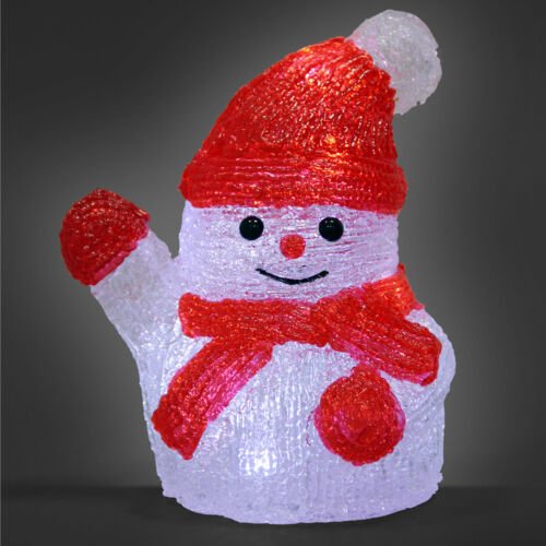 DBA  Kerst Sneeuwman LED Figuur - Op Batterijen - 15x11x18-5Cm