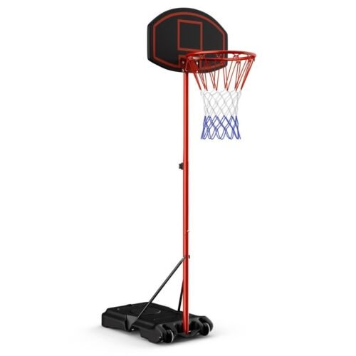 Coast Basketbalstandaard In Hoogte Verstelbaar 158 - 218 cm Zwart + Rood