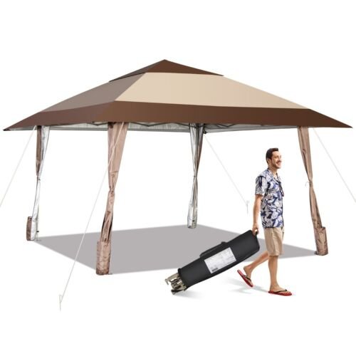 Coast Tuinpaviljoen met Wielen - Beige - 4m x 4m