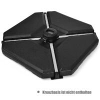Coast Parasolvoet Buiten Balkon Paraplubak 90cm x 90cmx 10cm Zwart