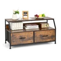 Coast TV-meubel met 3 laden en plank in hout voor woonkamer 93x39x48